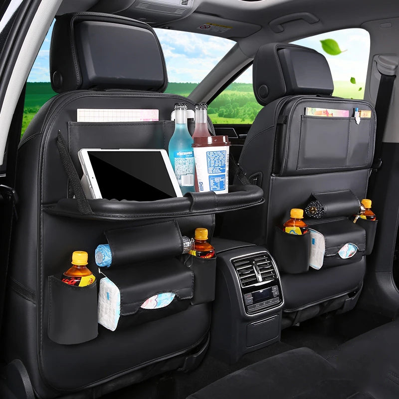 Multi-Pocket Car Rear Seat Organizer for Interior Accessories