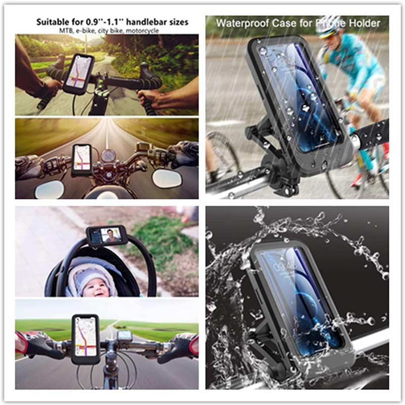 Bike Phone Mount Waterproof Cell Phone Holder