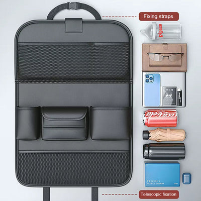 Multi-Pocket Car Rear Seat Organizer for Interior Accessories