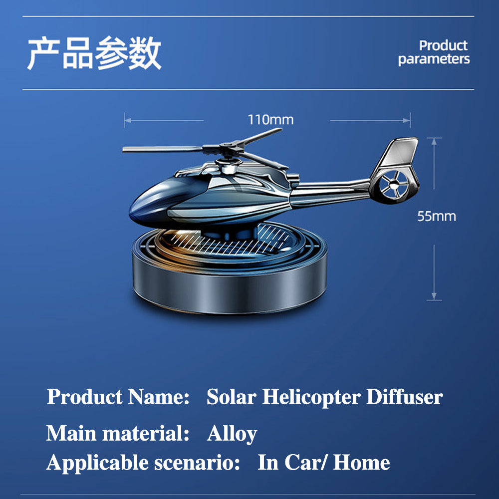Helicopter Solar Car Air Freshener